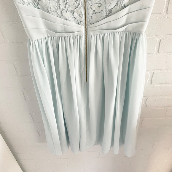 Ted Baker London Mini Dress Formal Gown Lace Flowy Bow Preppy Coquette Retro M - Picture 7 of 16